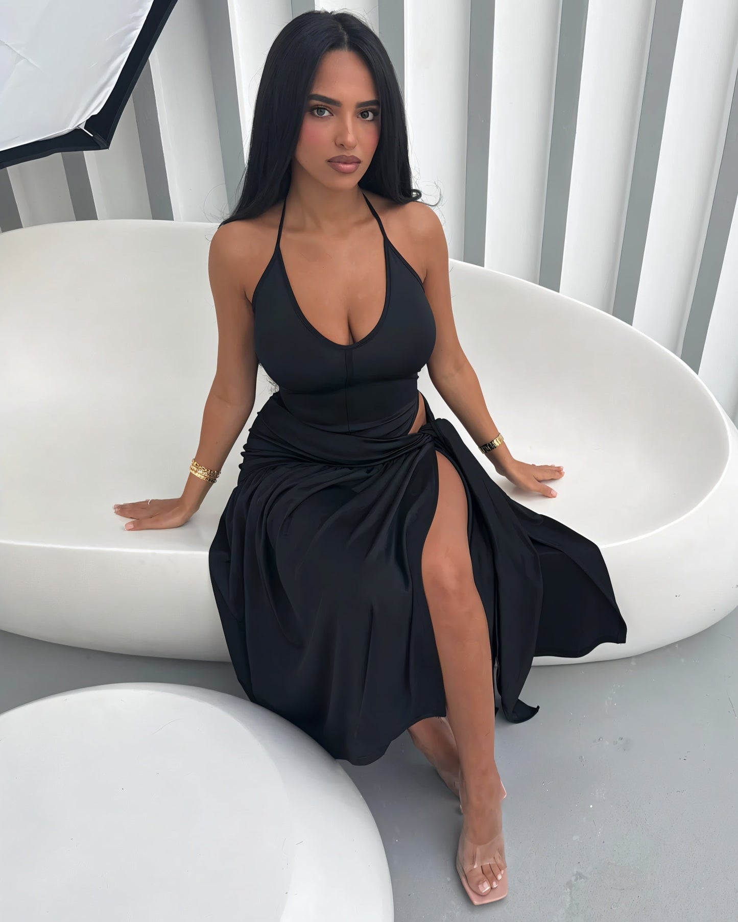 ATANA Knot Midi Dress